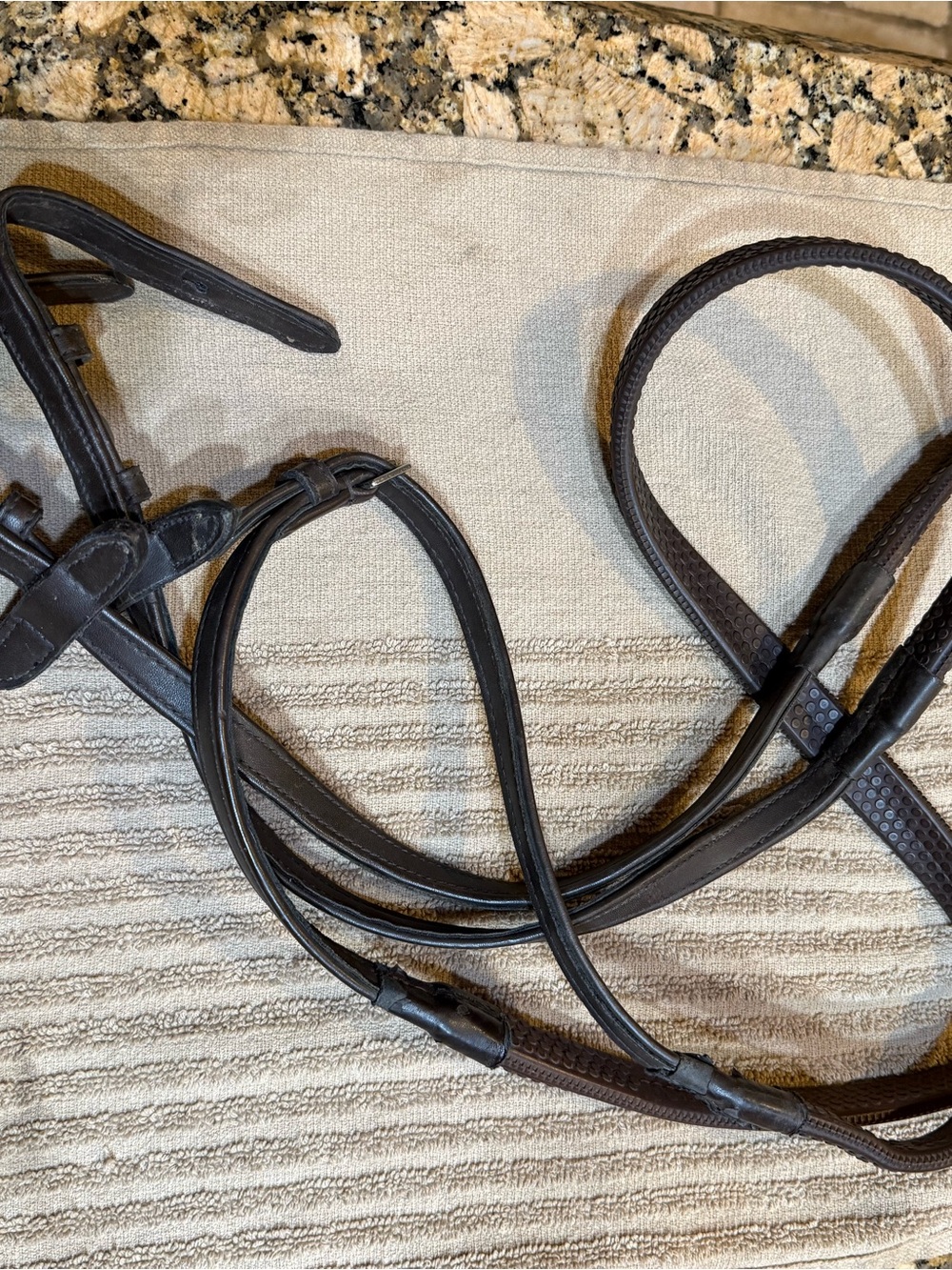 Lemieux KRIS Equestrian English Dark Brown rubber - Leather Reins Classic - Picture 10 of 11